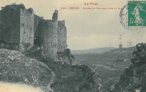 photo ancienne du chateau de penne